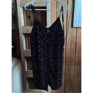 Stars Velvet Dress Topshop